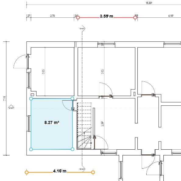 Pläne und Grundriss bemaßen