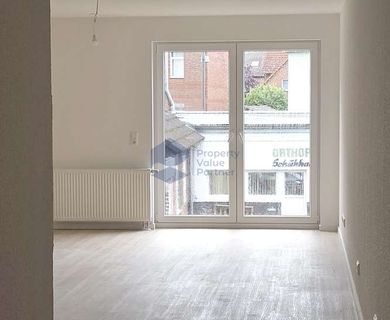Modern, hell, großzügig: Stilvolle 2-Zimmer-Wohnung mit offenem Wohn-Essbereich